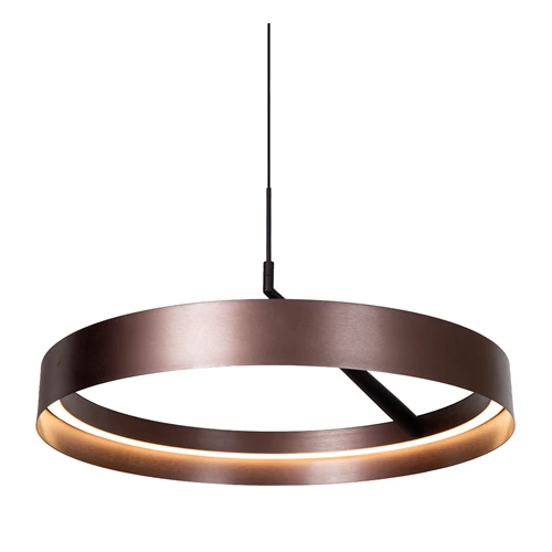 Lucide LEONARD - Hanglamp - Ø 54,5 cm - LED 3 StepDim - CCT - 1x36W 2200K/3000K - Koffie - Vibes - detail 1